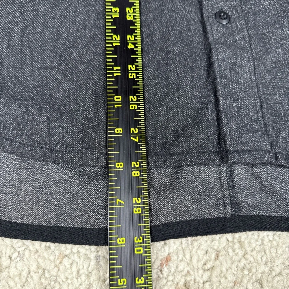Reign‎ Storm Mens Small Button Front Shirt Gray Heather 100% Cotton Casual